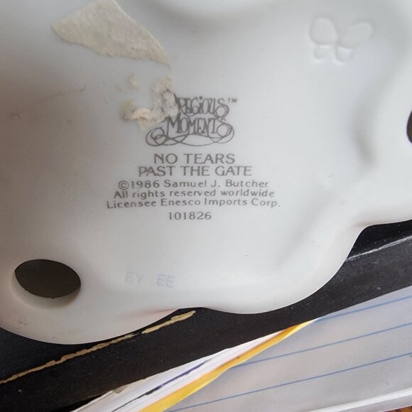 Vintage Precious Moments “No Tears Past the Gate” Figurine-1986 - Picture 6 of 6